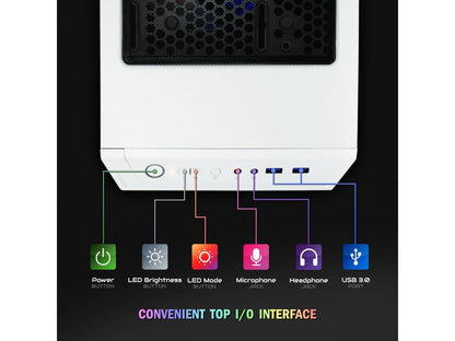 Castle Escritorios Para Juegos, AMD Ryzen 5 5600G, 16GB, 1TB SSD, Blanco